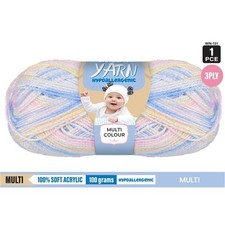 1pce Acrylic BabyYarn MULTI 3ply 100G
