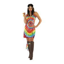 Tie Dye Mini Dress Adult - Underwraps