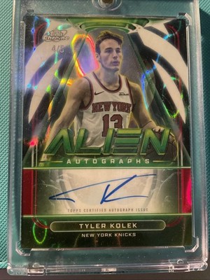 Tyler Kolek Topps Cosmic Alien Autograph  On Card /5