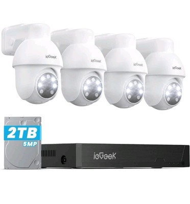 ieGeek PoE Security CCTV Kamerasysteme mit KI Menschen & Fahrzeug Erkennung