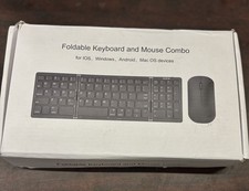 Foldable Keyboard Mouse Combo, Bluetooth 2.4G for PC/Tablet/Phone Devices A119