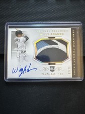 2018 National Treasures Willy Adames Rookie Jersey Patch Auto True RPA RC /25