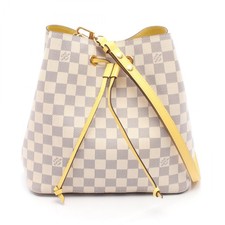 LOUIS VUITTON Neo Noe Shoulder Bag N40151 Damier Azur Pineapple White Used Women