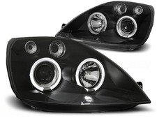 LED Angel Eyes Scheinwerfer für Ford Fiesta MK6 02-05 schwarz
