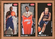 2008-09 RYAN ANDERSON JJ HICKSON AJINCA FLEER TRIPLE ROOKIE CARD RC!
