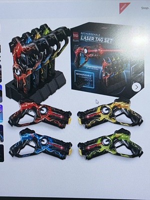 Best Choice Products Set of 4 Rechargeable Laser Tag Blasters No Vests Needed W/