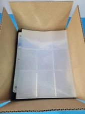 (200) Ultra Pro 9 Pocket Album Collector Card Pages Binder Used