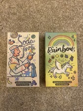 Pair Of All play Card Board Games - Soda Jerk & Rainbow. Fully Complete.