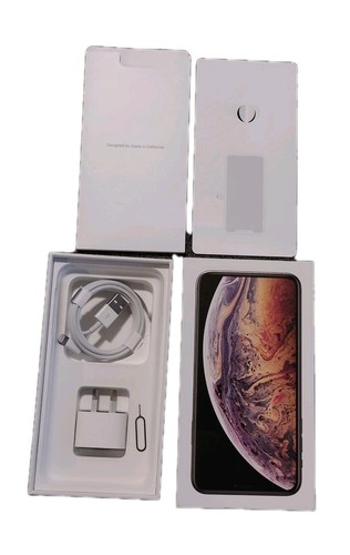 iPhone Box With Charger & Cord Xs Max Gold 64 Gb - 第 1/6 張圖片