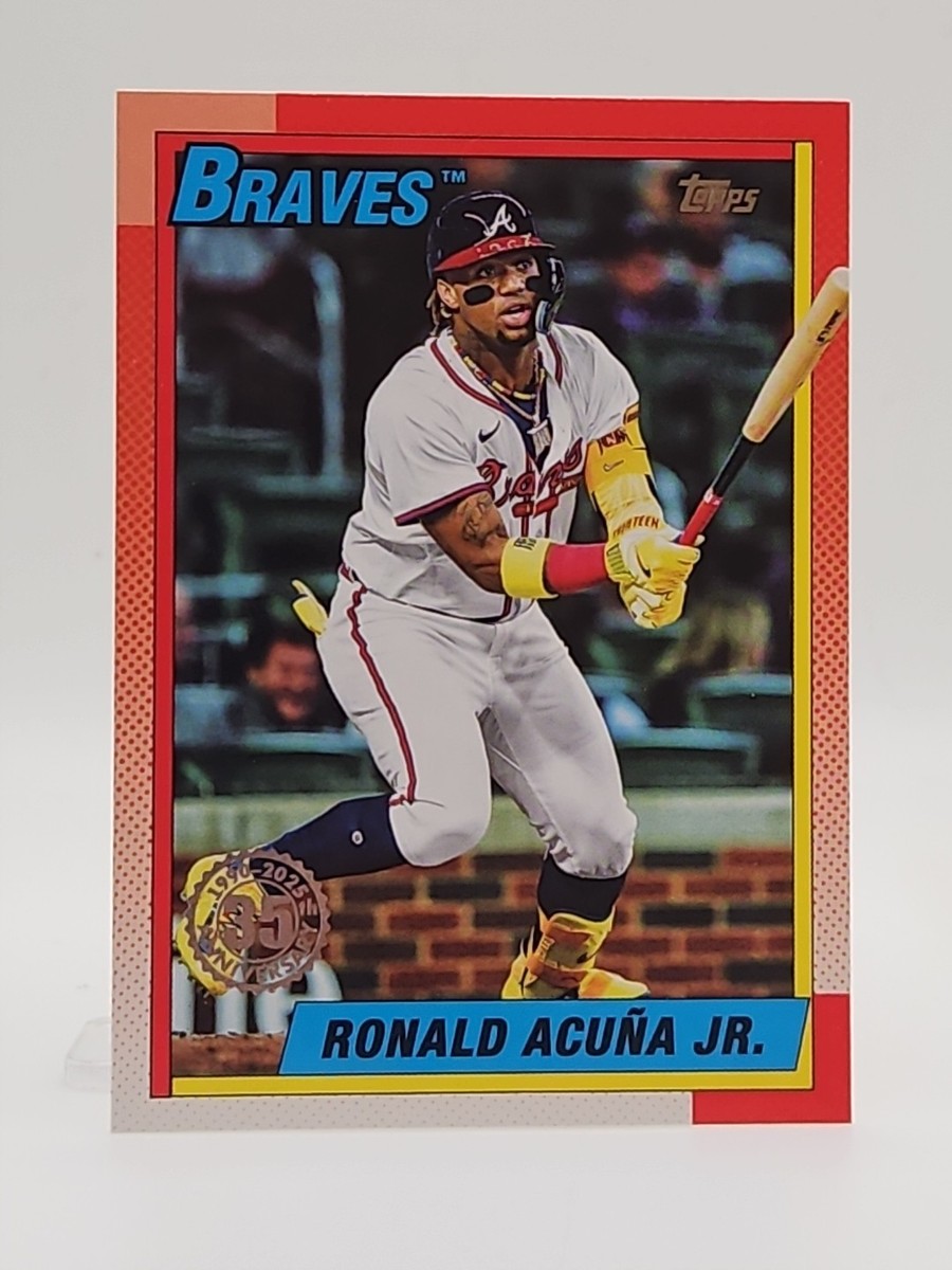 2025 Topps Series 1 #T90-75 Ronald Acuña Jr. 35th Anniversary '90