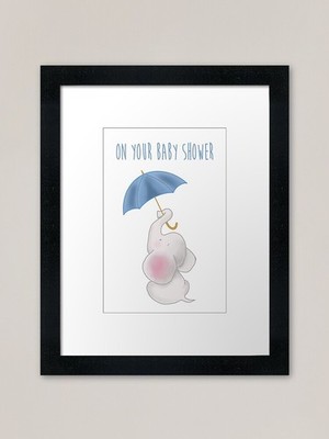 Baby Junge Babyparty Gerahmtes Kunst Pri Gerahmtes Wandbild Poster Leinwanddruck Bild