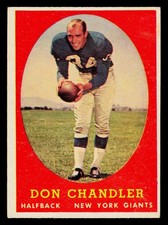 1958 Topps Football Card #54 Don Chandler