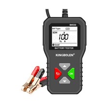KINGBOLEN BM550 6V 12V 24V Car Battery Tester, 100-2000 CCA Voltage Tester 2A...
