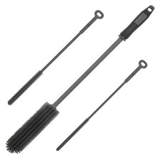 Silicone Water Bottle Brush and Straw Cleaner Set,Long Bottle Brush,Straw Cle...