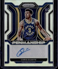 2021-22 Prizm - Rookie Penmanship Chris Duarte Silver Auto  BUY 3 GET 1 FREE