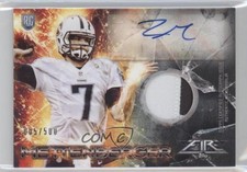2014 Topps Fire Rookie 5/500 Zach Mettenberger #FRAP-ZM Patch Auto r7o