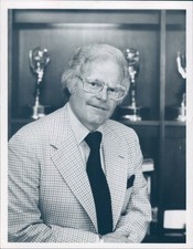 1984 Roone Arledge American Sports Broadcasting Executive 7x9 Vintage Photo