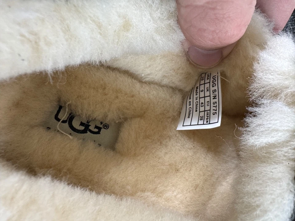 UGG Mens Shoes 10 Black Ascot Pure Wool Lined Slippers Loafers Comfort Mocassian - Image 3 of 4