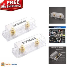 Cost-Effective 2-Pack ANL Fuse Holders for Car Audio Marine Applications