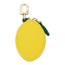 Lemon Coin Purse Keychain Cute Fruit Shaped Bag Charm