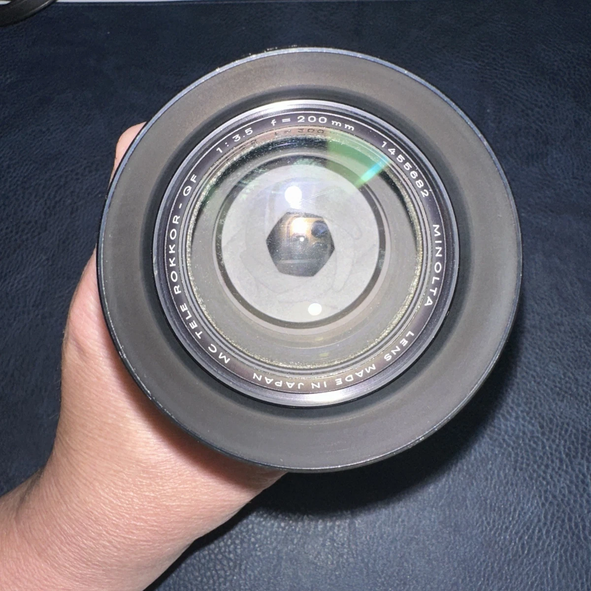 Minolta MC Tele Rokkor-QF 1:3.5 f=200mm Lens From JAPAN with Case