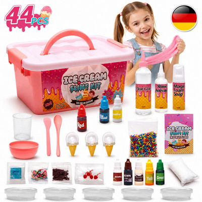 Schleim Set 44-teiliges DIY Slime Kit 5 Farben Kinder Spielzeug Kreativ Jahre DE