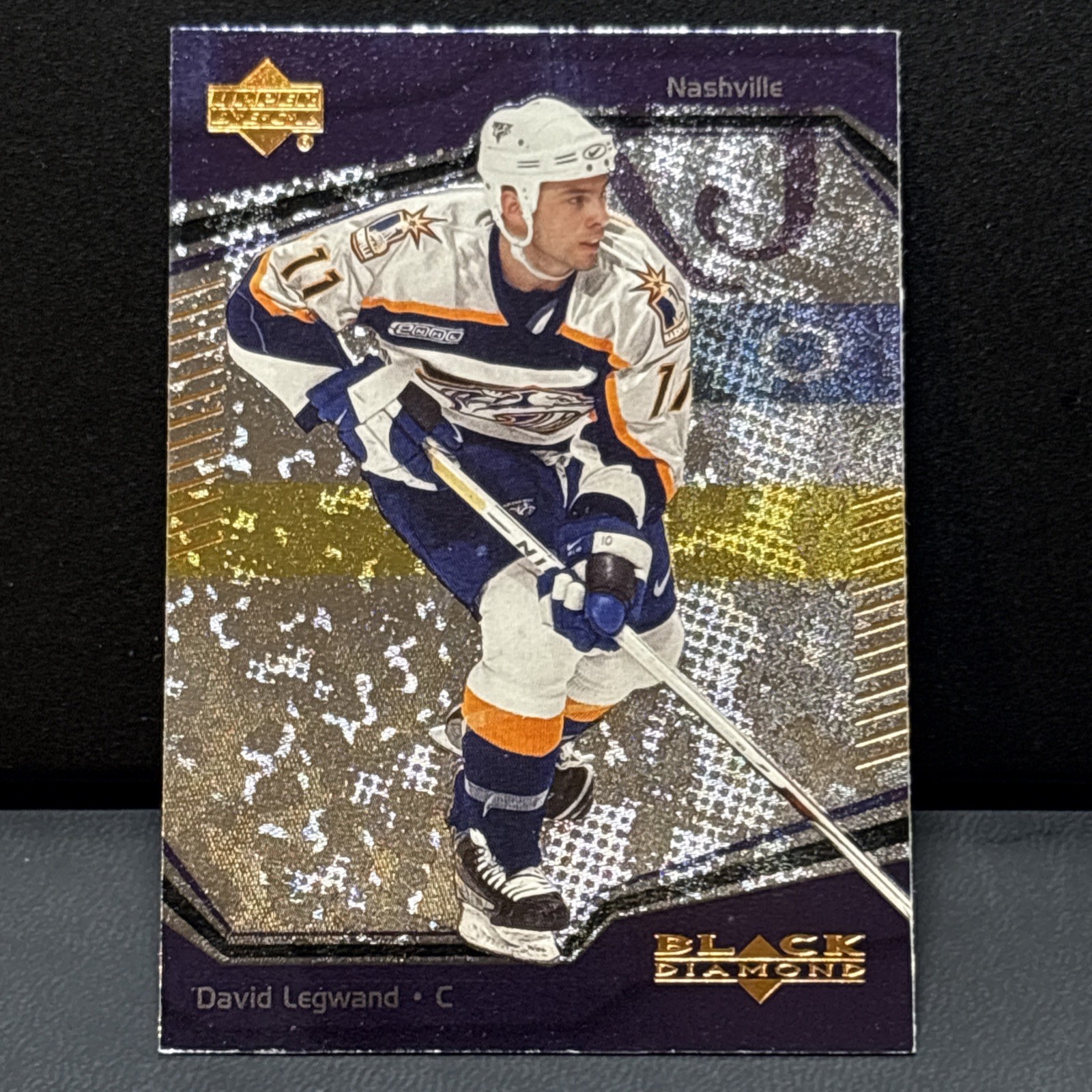 2000-01 Upper Deck Black Diamond #32 David Legwand Nashville Predators