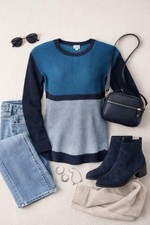 LuLaRoe Mariah Sweater Top - Bottle Green  Blue - X-Large