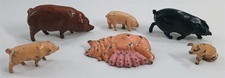 Vintage Lead Toy Pig Piglet Figurine Lot Farm Animal Figure 