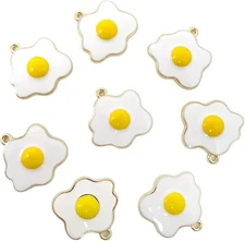 Honbay 20PCS Enamel Alloy Fried Eggs Pendant DIY Craft Jewelry Making...