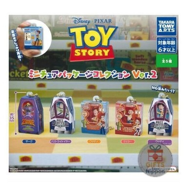 Takara Tomy Arts Toy Story Miniature Package Collection Ver.2 Set of 5 New