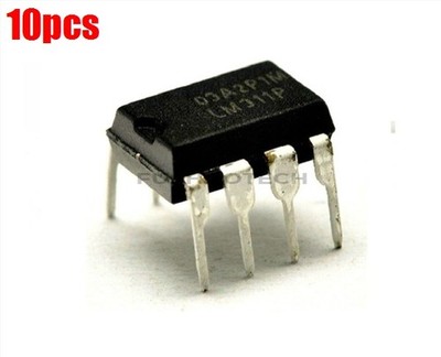 10Pcs 8 - Texas LM311P LM311 Dip DIP-8 Voltage Comparator Ic New cn