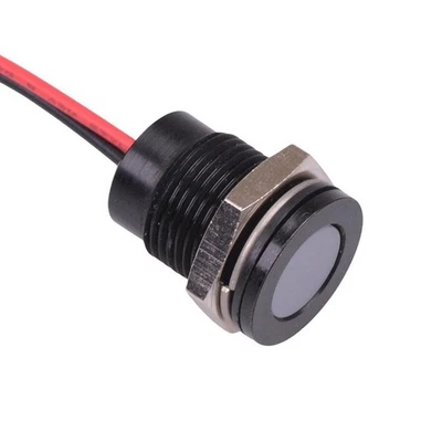 Q14F5BXXW12E Weiß Flächenbündige LED Einbauanzeige 14mm 12VDC IP67 APEM - Bild 1 von 2