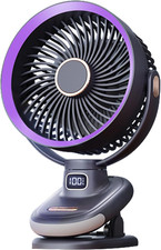 Oscillating Table Fan, Small USB Fan with Battery Operated, 6.5'' Super Quiet De