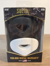 New Soldier Sports 2-Pack, Solid Black & White MouthGaurd Lip Protectors NEW USA