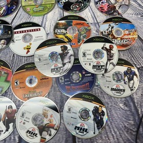 Xbox Video Games Lot Of 60 - Untested / 1 Xbox Brand Cd Holder Some Cases.