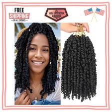 10 Inch Passion Twist Crochet Hair Pre-twisted Water Wave Braiding Hair 6 Pack