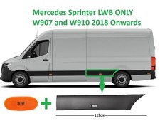 Mercedes Sprinter Side Plastic Protective Strip LWB 2018 - Present  LEFT N/S