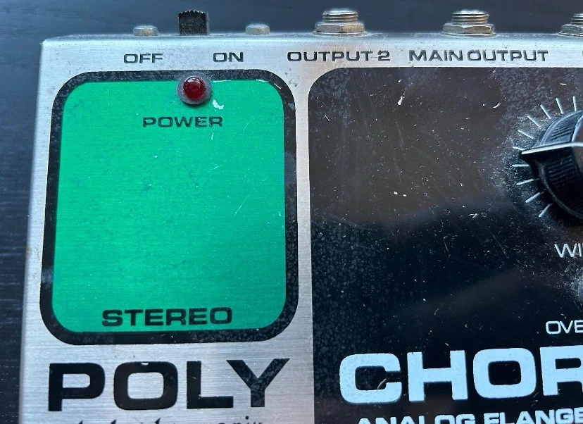 Electro-Harmonix Stereo Poly Chorus  2000's Reissue Black/Silver/Green - Image 3 of 4