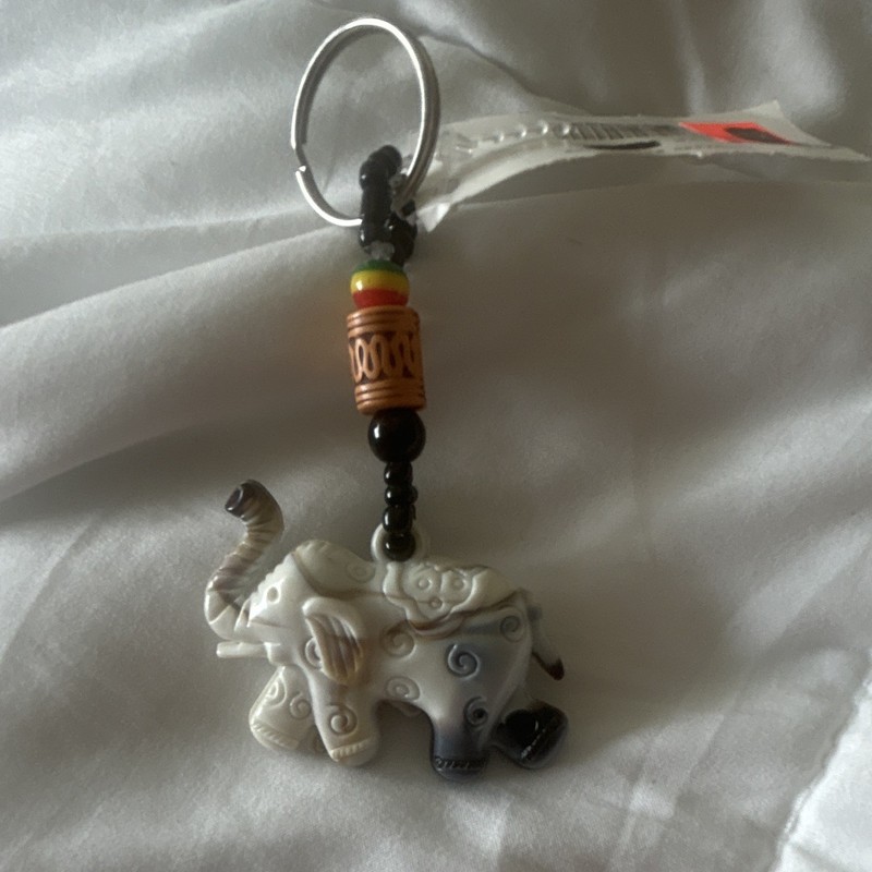 Brand New Hand Made Elephant Keychain