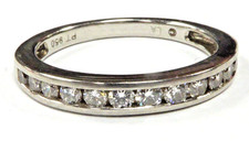 Platinum Diamond Wedding Band 0.50TCW SI1 G Color 4.4 Grams Size 7 Mint Condit