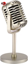 Microphone Vintage Look Old Style Dynamic Vocal Classic Retro Studio Stage Voice