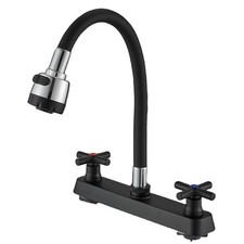 RV Kitchen Faucet,RV Kitchen Sink Faucet ,Camper Faucet Kitchen with 2 Handle...
