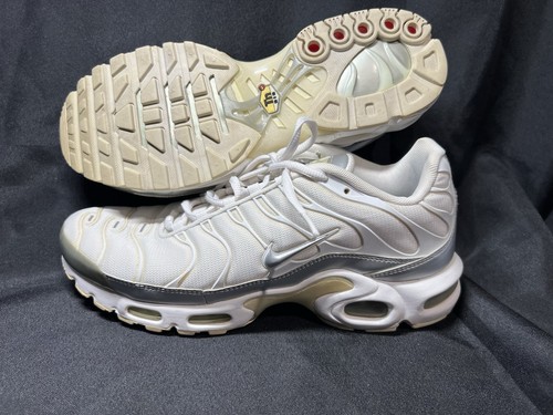 Nike TN Air Max White/silver Mens Size US 10 Rare 2017 Used Genuine! No Box