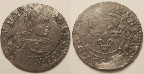 Pièces de monnaie françaises en cuivre Monnaie féodale