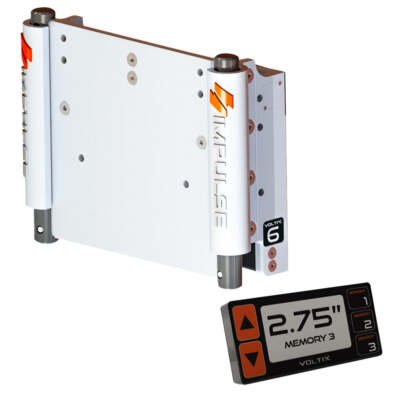 IMPULSE XL Jack Plate 6'' White Cerakote with Smart Control #75051-W