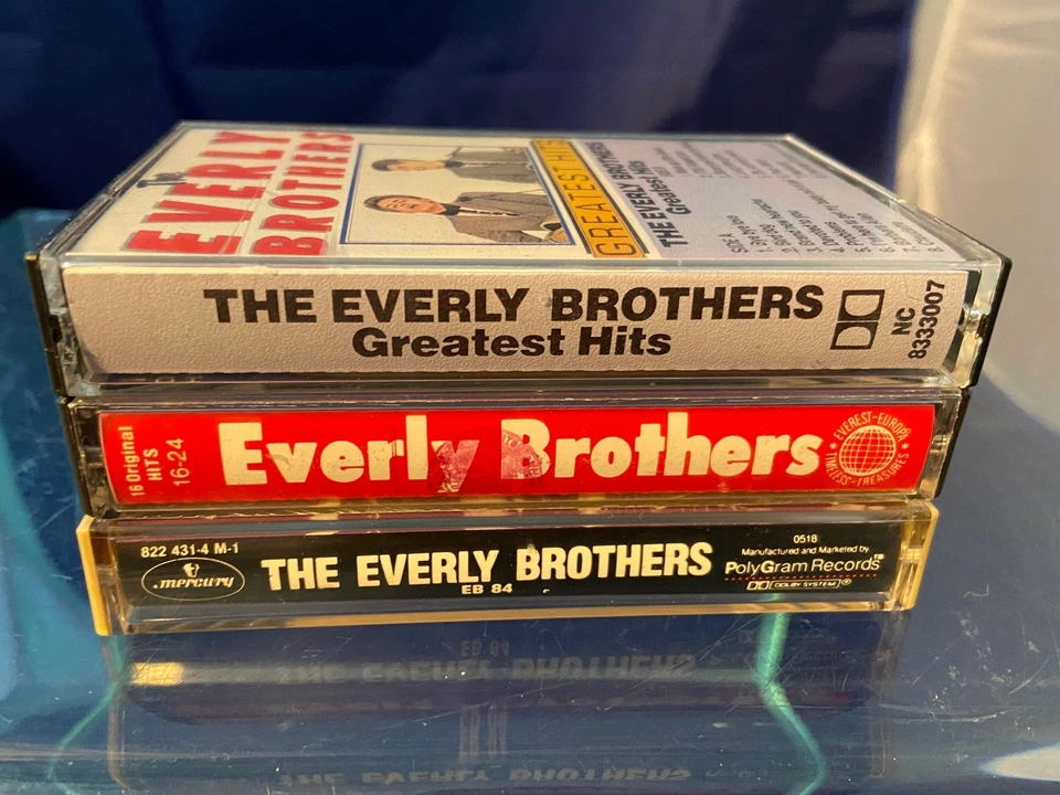 Everly Brothers Lot of 3 Vintage Cassette Tapes Greatest Hits EB84 Hits Lady Lay - Image 2 of 4
