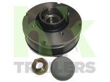 200 x 50mm, 4 Stud Brake Drum for Ifor Williams KS0825 Style, 5.5" PCD Wheel Hub