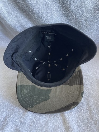 RockSmith Warning Expicit Content CAMO Trapper Skateboarding Cap Hat Quilted L - Picture 5 of 11