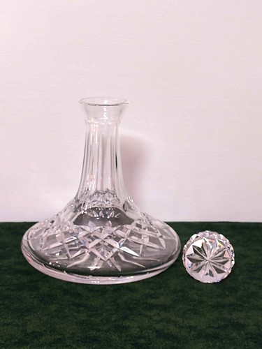 Signed Waterford Mini Ships Decanter w/ Stopper - Lismore Pattern 7 1/2" - EUC - 第 2/5 張圖片
